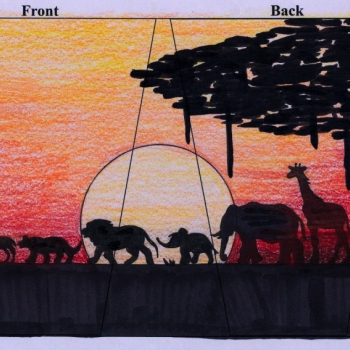 drawing of a safari